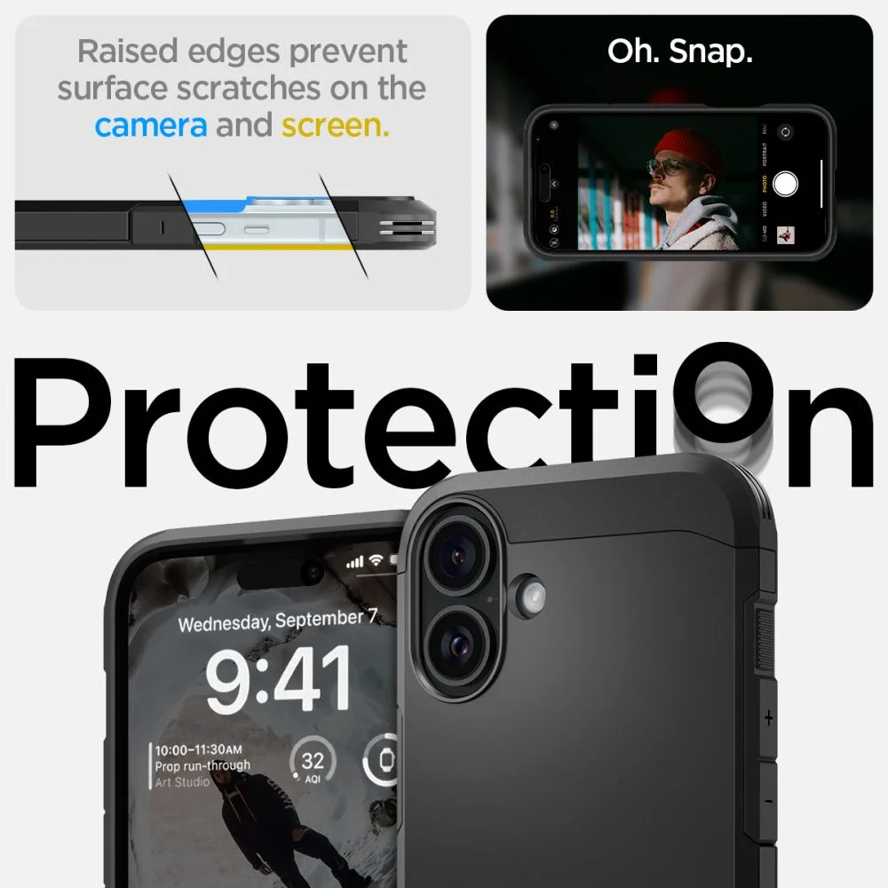 Оригинален SPIGEN Калъф Tough Armor със стойка, Apple iPhone 16 Pro, MagSafe /черен/ – снимка 11