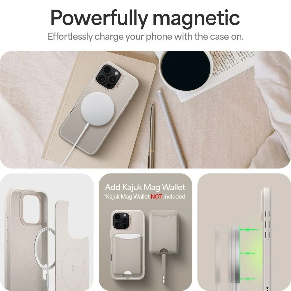 Оригинален SPIGEN Калъф Cyrill Kajuk Classic Charm MagSafe Apple iPhone 16 Pro /крем/ – снимка 11