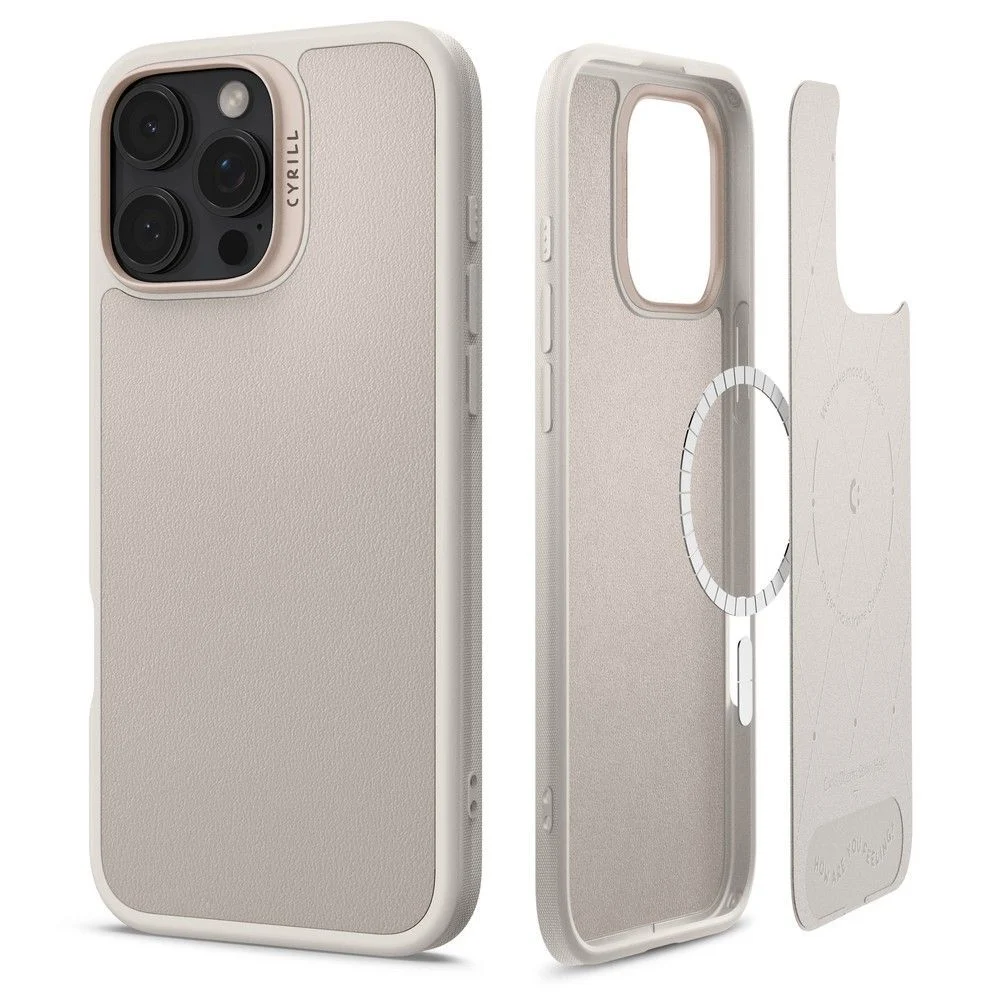 Оригинален SPIGEN Калъф Cyrill Kajuk MagSafe Apple iPhone 16 Pro /крем/ – снимка 2