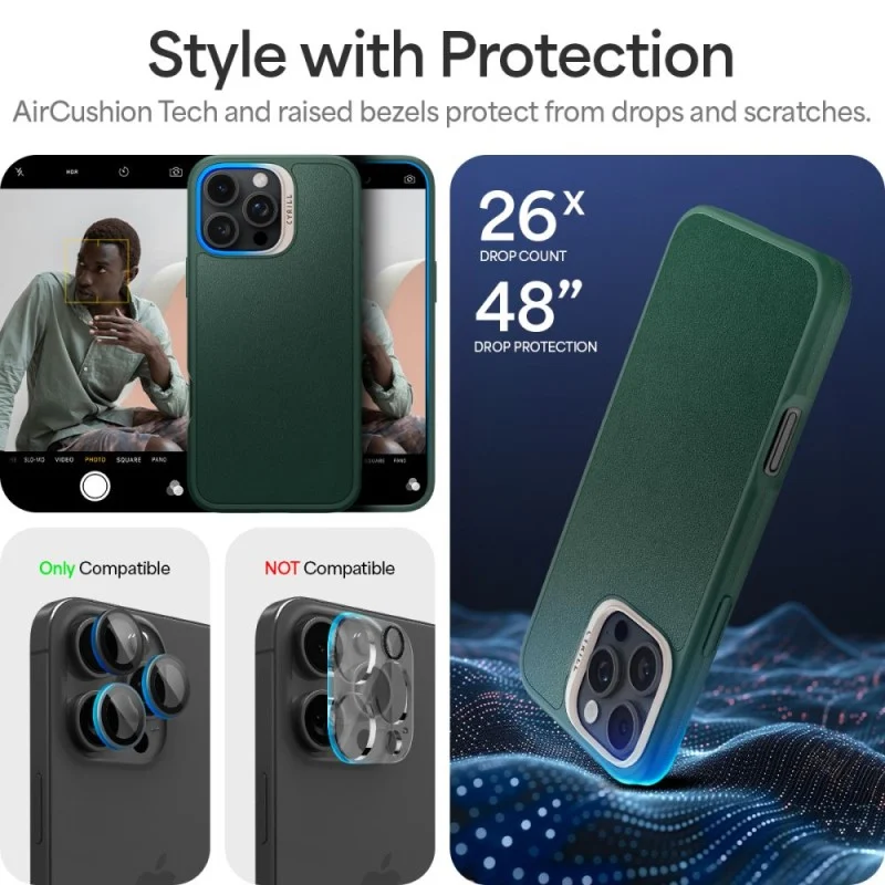 Оригинален SPIGEN Калъф Cyrill Kajuk MagSafe Apple iPhone 16 Pro /зелен/ – снимка 13