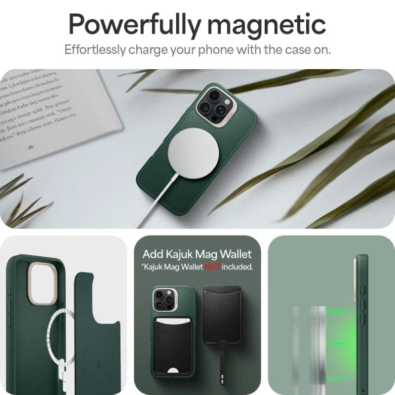 Оригинален SPIGEN Калъф Cyrill Kajuk MagSafe Apple iPhone 16 Pro /зелен/ – снимка 14