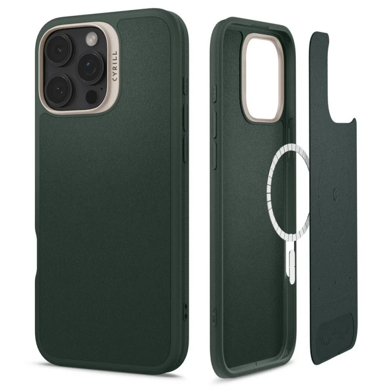 Оригинален SPIGEN Калъф Cyrill Kajuk MagSafe Apple iPhone 16 Pro /зелен/ – снимка 2