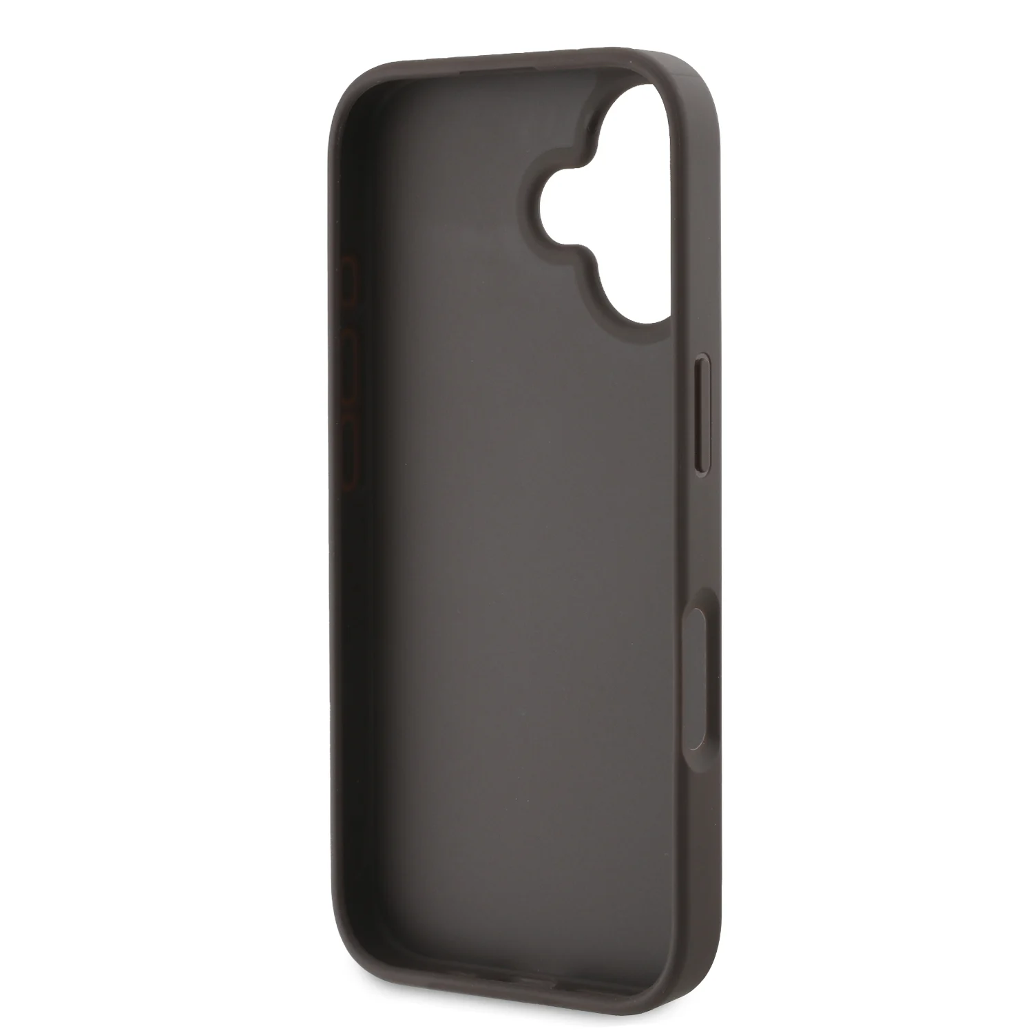 Калъф Guess GUHCP16S4GMGBR Apple iPhone 16 PU 4G Metal Logo Brown – снимка 5