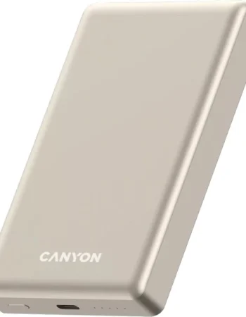 PowerBank Canyon OnPower 510 Slim, 20 W, 10000 mAh, Бежов - CNS-CPB510BE