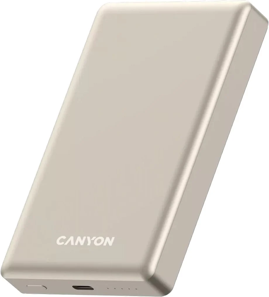 PowerBank Canyon OnPower 510 Slim, 20 W, 10000 mAh, Бежов - CNS-CPB510BE