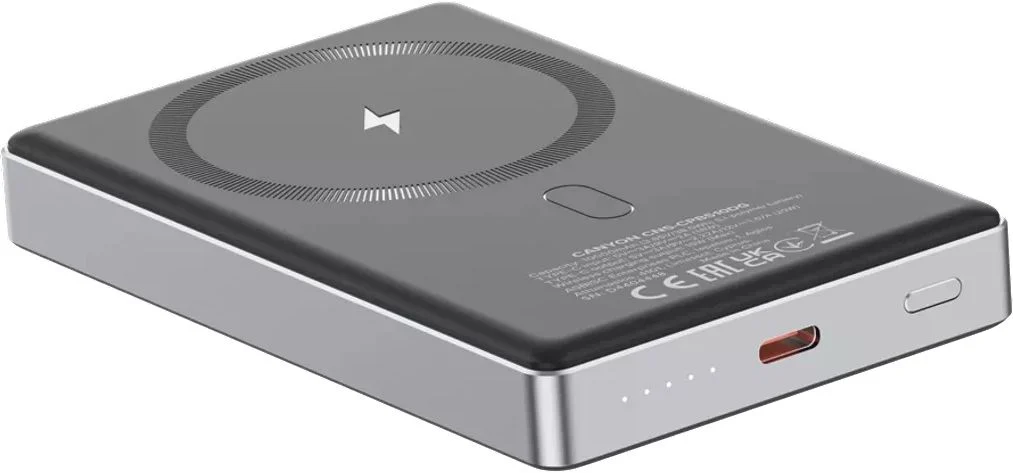 PowerBank Canyon OnPower 510 Slim, 20 W, 10000 mAh, Сив - CNS-CPB510DG – снимка 4