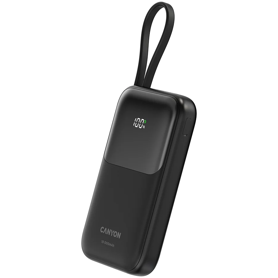 PowerBank Canyon OnPower 101, 22.5 W, 10000 mAh, Черен - CNS-CPB101BK – снимка 2