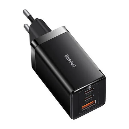 BASEUS 220V 65W, USB-A, 2*USB-C + Type-C - Type-C GaN5 Pro (CCGP120201) /черен/ – снимка 2