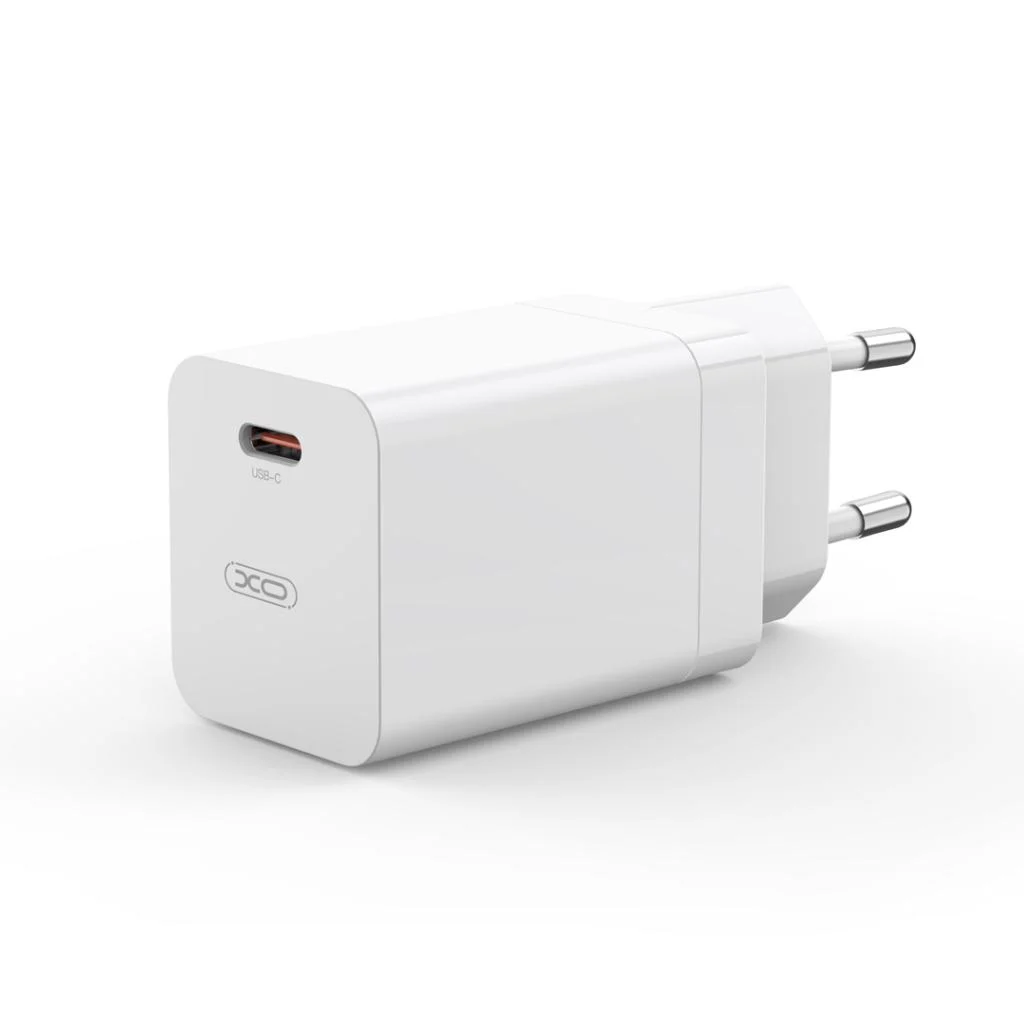 220V XO 65W, USB-C, PD, 3A, CE10 (EU сертифицирано) /бяло/ – снимка 2