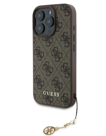 Калъф Guess GUHCP16LGF4GCW Apple iPhone 16 Pro 4G Charm Tone on Tone Brown