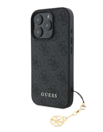 Калъф Guess GUHCP16LGF4GCK Apple iPhone 16 Pro 4G Charm Tone on Tone Grey