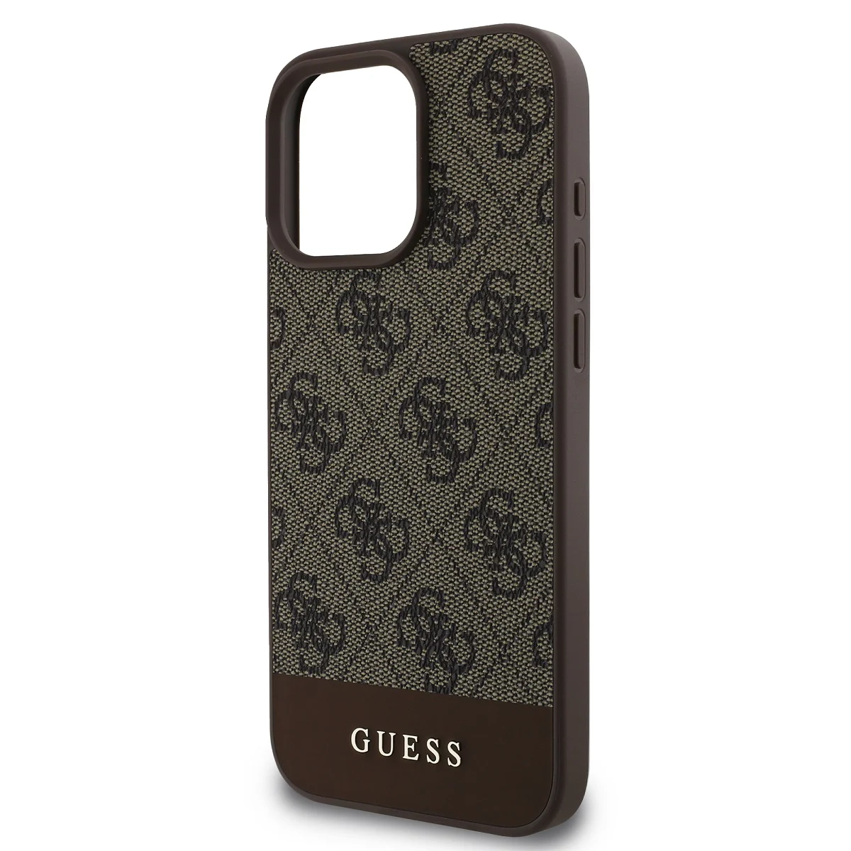 Калъф Guess GUHCP16LG4GLBR Apple iPhone 16 Pro PU 4G Stripe Brown – снимка 3