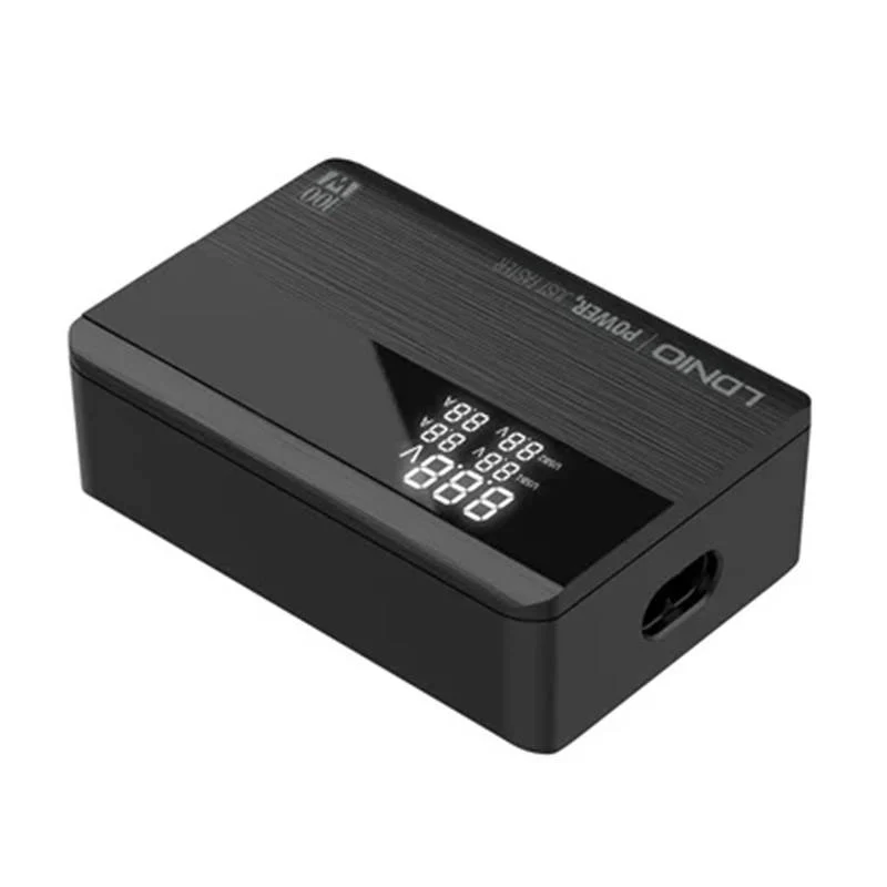220V LDNIO 100W, 2xUSB-A, 2xUSB-C, Desktop, A4809C /черно/ – снимка 2
