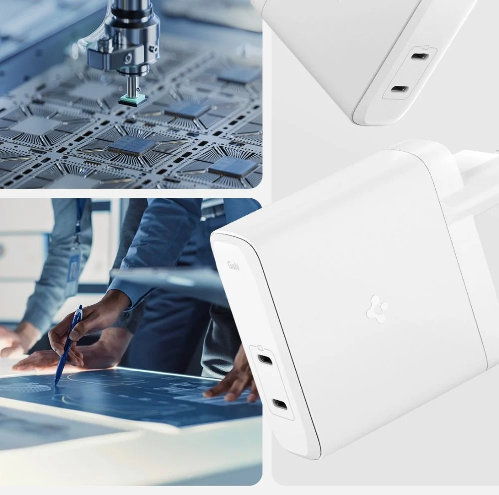 SPIGEN 220V 140W, USB-C Arcstation Pro GaN-1402 2-Port /бяло/ – снимка 5