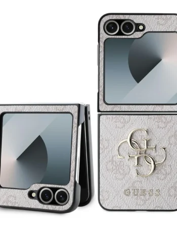 Калъф Guess GUHCZF64GMGPI Samsung Z Flip 6 PU 4G Metal Logo Pink