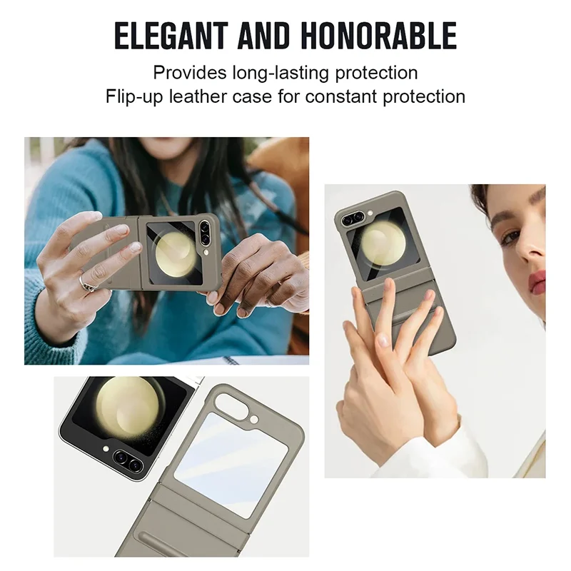 Калъф FW Full Body Leather Samsung Z Flip 6 /черен/ – снимка 4