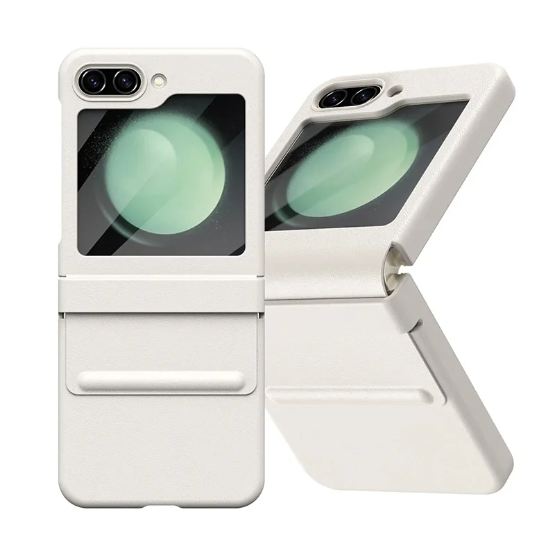 Калъф FW Full Body Leather Samsung Z Flip 6 /бежов/