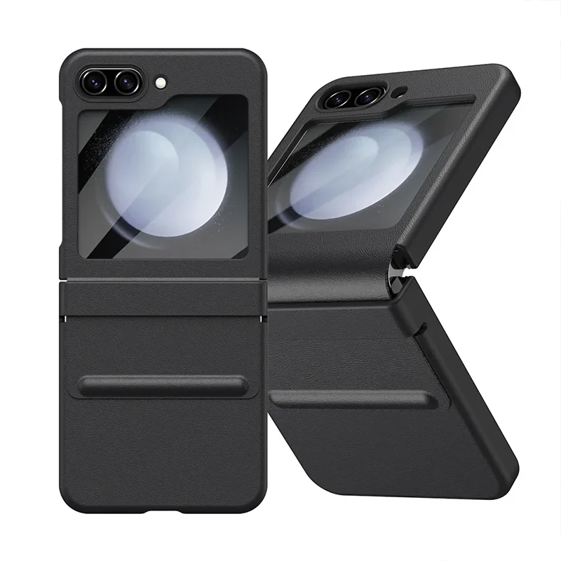 Калъф FW Full Body Leather Samsung Z Flip 6 /черен/