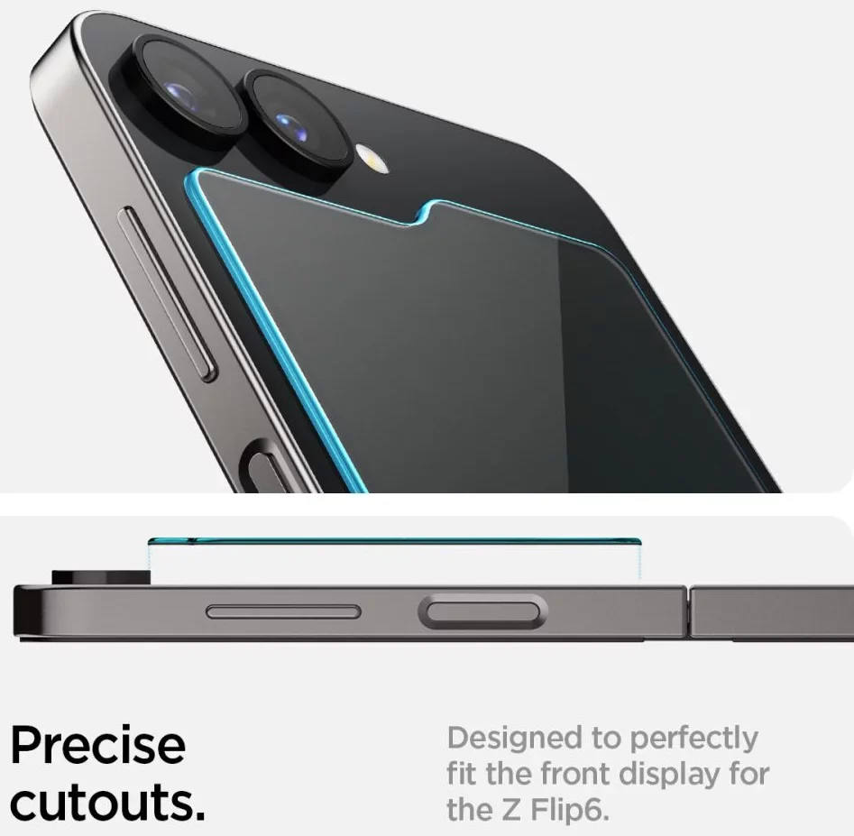 SPIGEN Tempered Glass tR.Ez Fit Samsung Z Flip 6, SET 2бр. /прозрачни/ – снимка 6