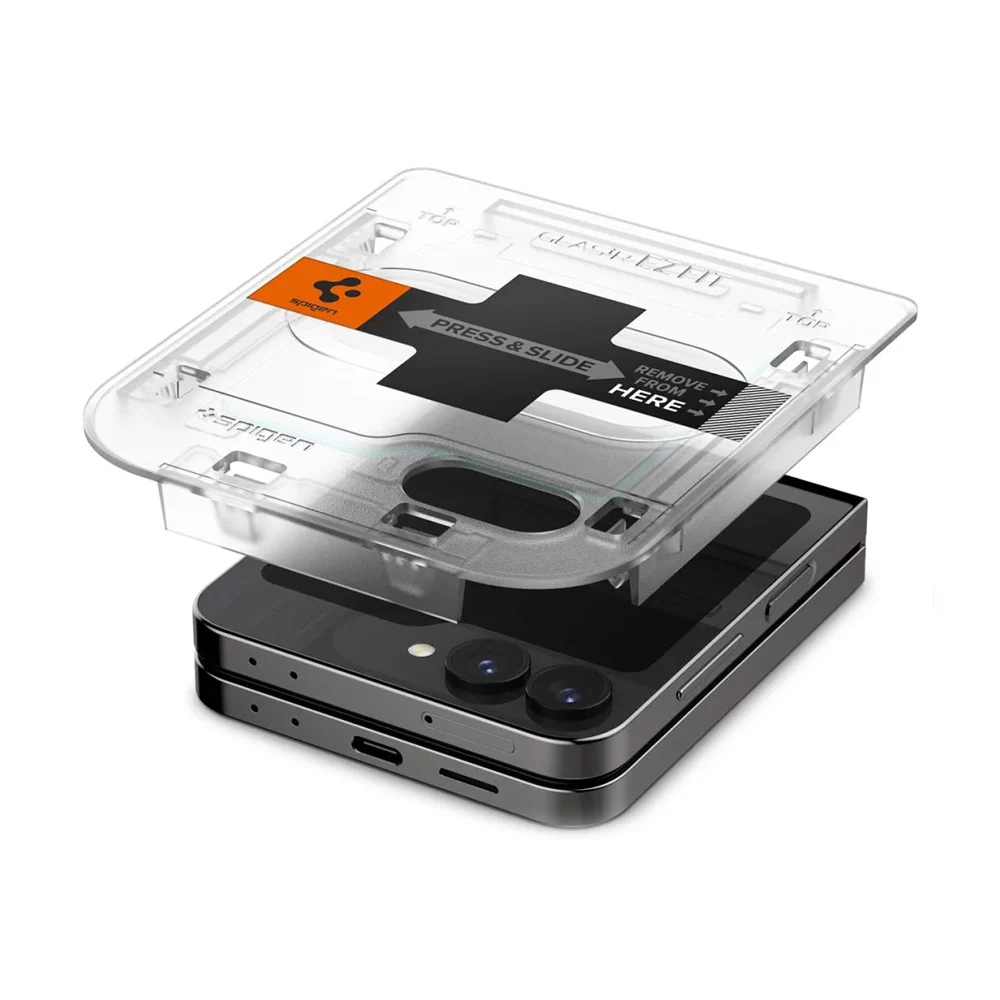 SPIGEN Tempered Glass tR.Ez Fit Samsung Z Flip 6, SET 2бр. /прозрачни/ – снимка 5