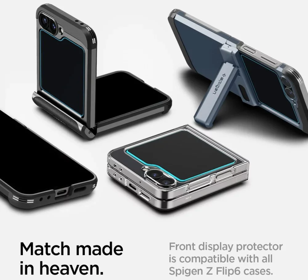 SPIGEN Tempered Glass tR.Ez Fit Samsung Z Flip 6, SET 2бр. /прозрачни/ – снимка 8