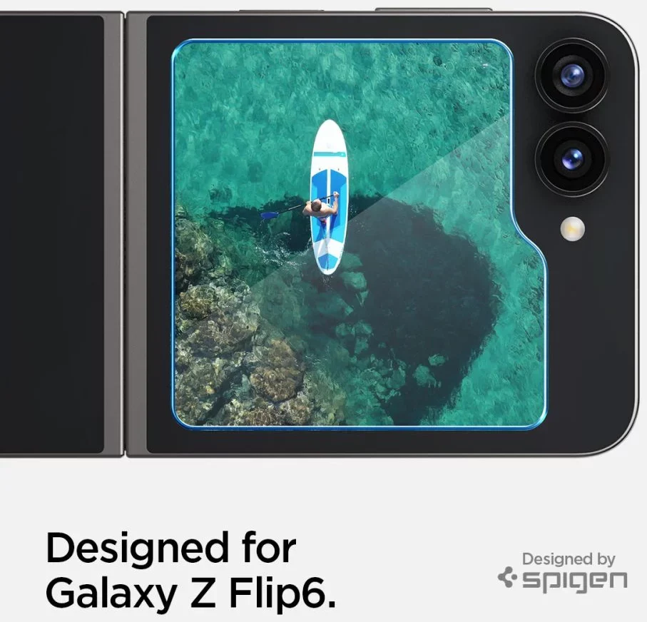 SPIGEN Tempered Glass tR.Ez Fit Samsung Z Flip 6, SET 2бр. /прозрачни/ – снимка 7