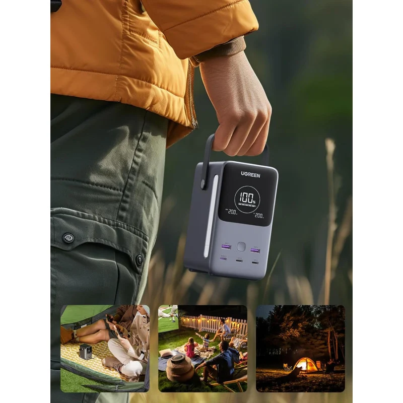 PowerBank Ugreen PB770, 300 W, 48000 mAh, Сив - UG25286 – снимка 7