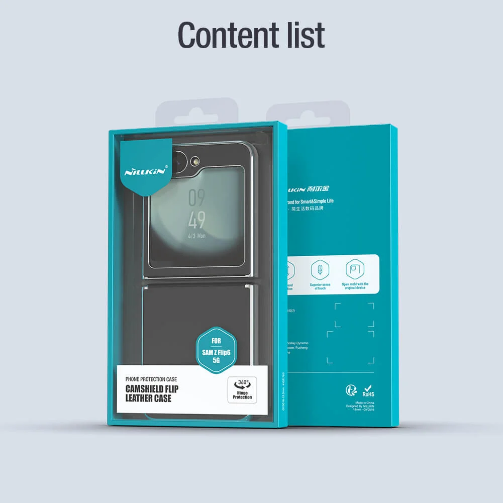 NILLKIN Калъф Samsung Z Flip 6, Camshield Leather, лилав – снимка 10