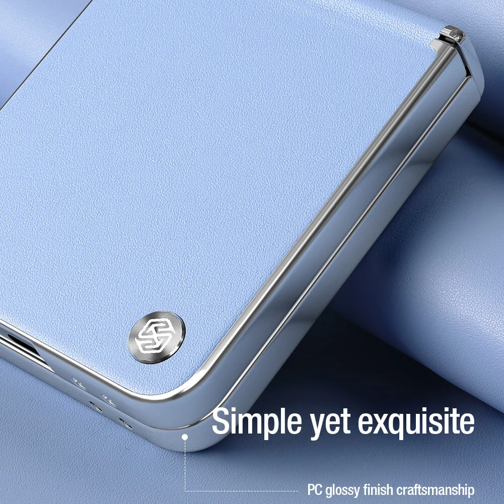 NILLKIN Калъф Samsung Z Flip 6, Camshield Leather, лилав – снимка 9