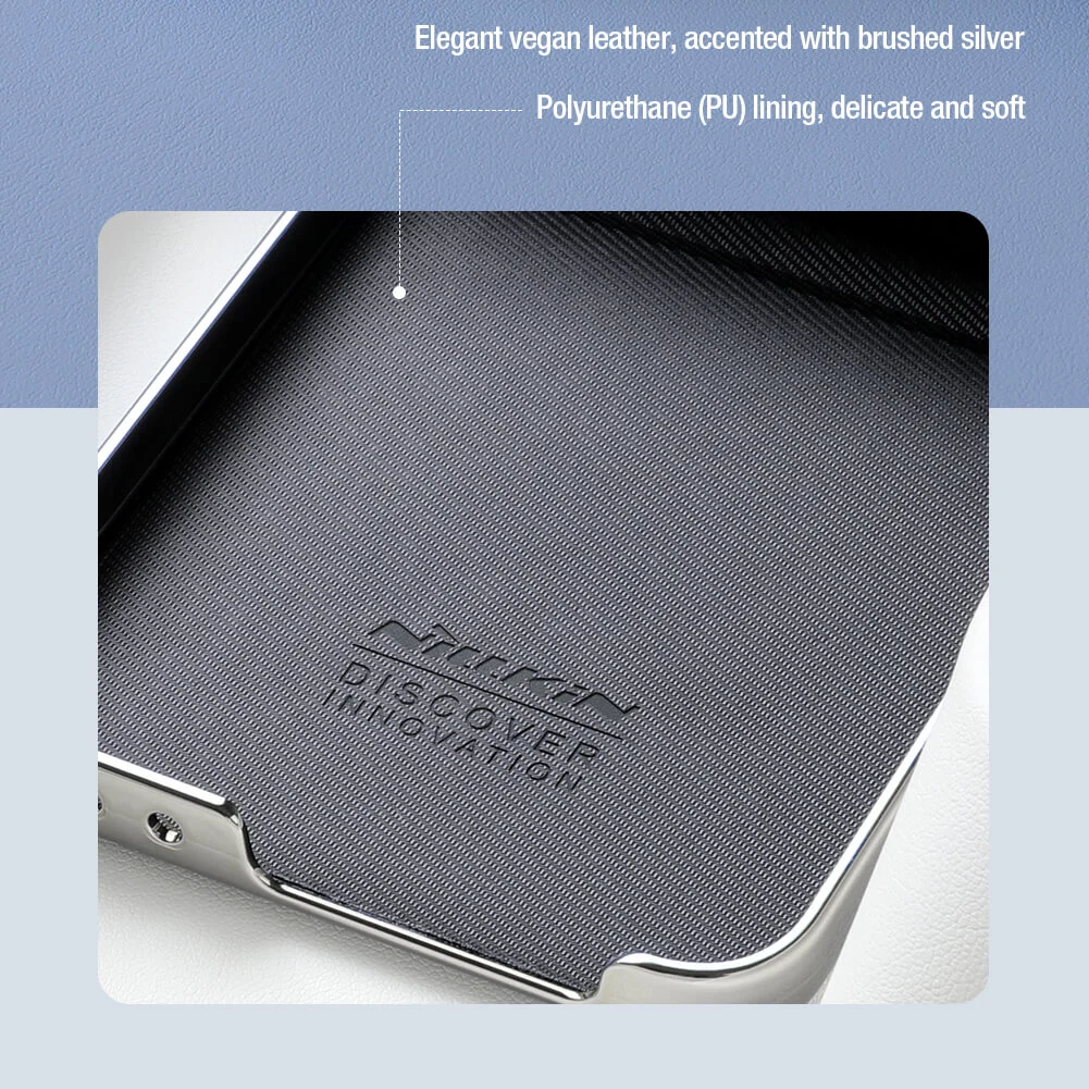 NILLKIN Калъф Samsung Z Flip 6, Camshield Leather, черен – снимка 5