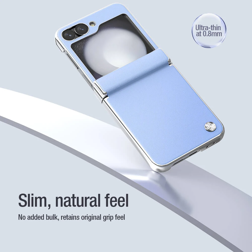 NILLKIN Калъф Samsung Z Flip 6, Camshield Leather, лилав – снимка 7