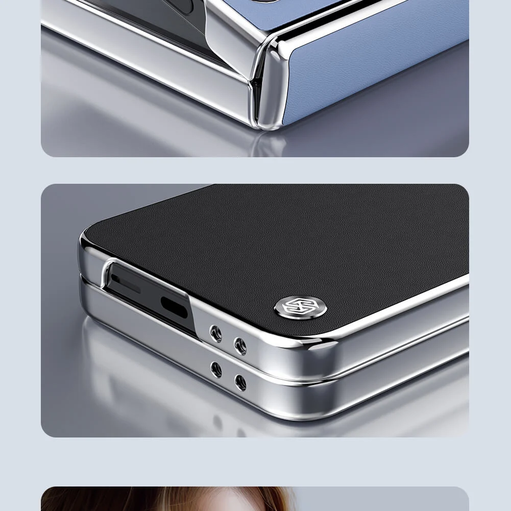 NILLKIN Калъф Samsung Z Flip 6, Camshield Leather, черен – снимка 6
