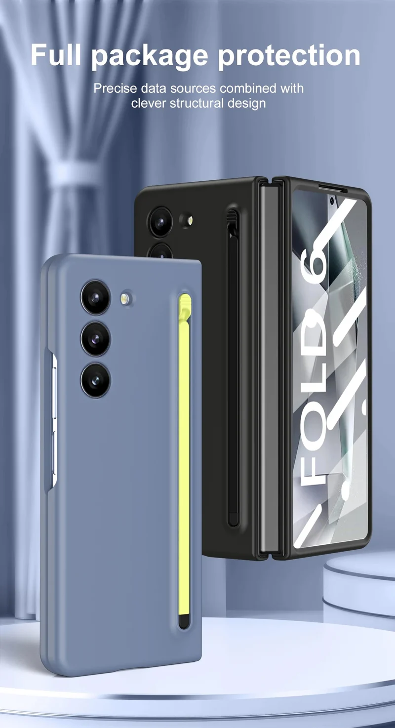 Калъф FW Full Body Matt Samsung Z Fold 6 + Slim S Pen /светлосив/ – снимка 8