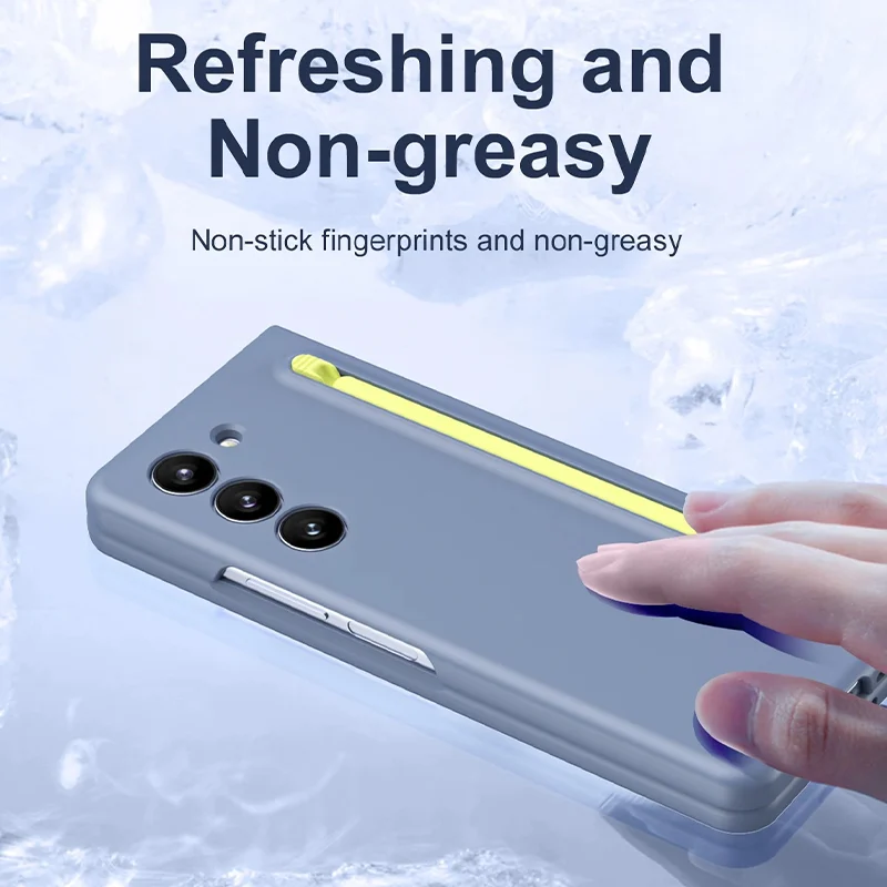 Калъф FW Full Body Matt Samsung Z Fold 6 + Slim S Pen /светлосив/ – снимка 5