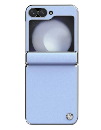 NILLKIN Калъф Samsung Z Flip 6, Camshield Leather, лилав