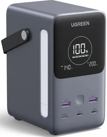 PowerBank Ugreen PB770, 300 W, 48000 mAh, Сив - UG25286