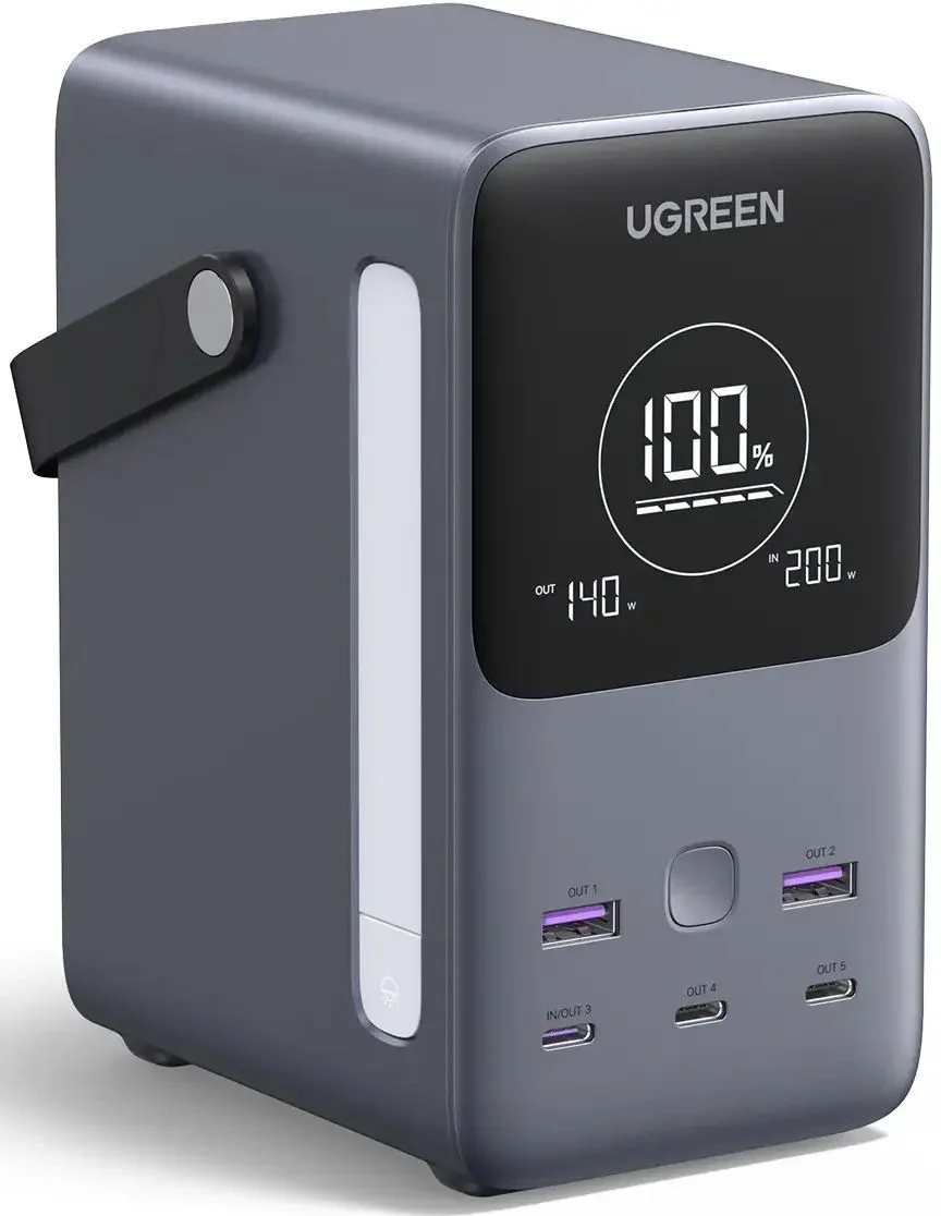 PowerBank Ugreen PB770, 300 W, 48000 mAh, Сив - UG25286