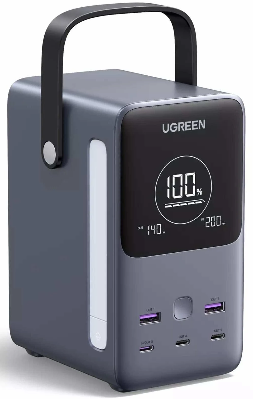 PowerBank Ugreen PB770, 300 W, 48000 mAh, Сив - UG25286 – снимка 2