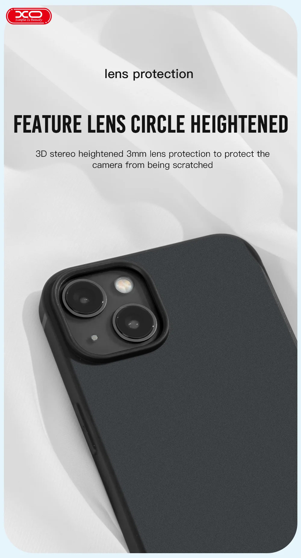 Калъф XO MATT Frosted TPU Apple iPhone 15 Plus /черен/ – снимка 7