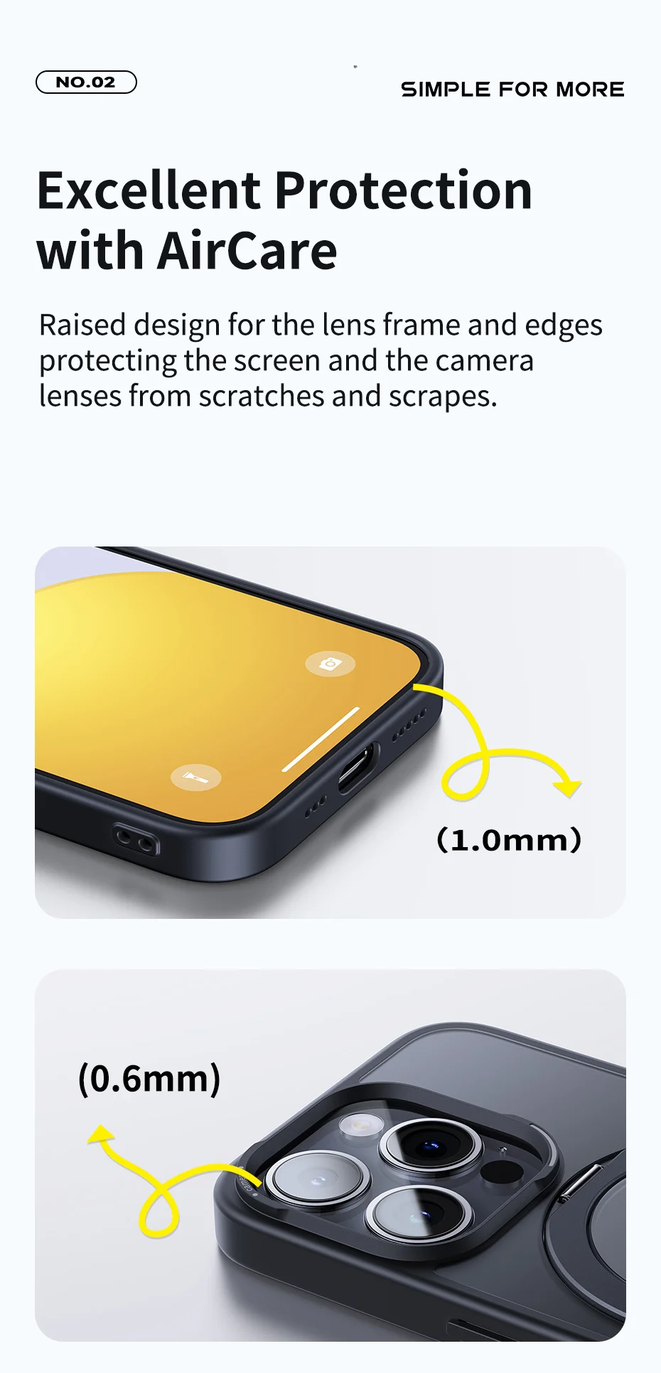 BASEUS Калъф + Стъклен протектор Sky Ring 360 MagSafe Apple iPhone 15 /черен мат/ – снимка 3