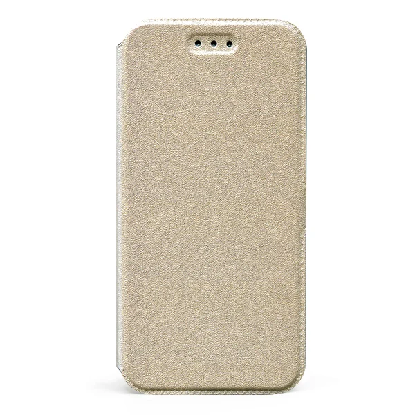 Кожен калъф Book Pocket за Huawei P40 Pro – златен, затворен изглед отпред