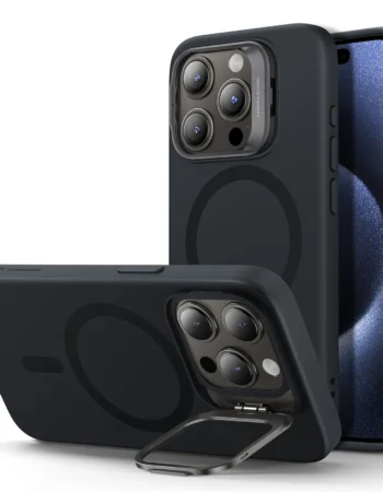 ESR Калъф Cloud Soft със стойка iPhone 16 Pro, MagSafe /черен/ Amazon Pack
