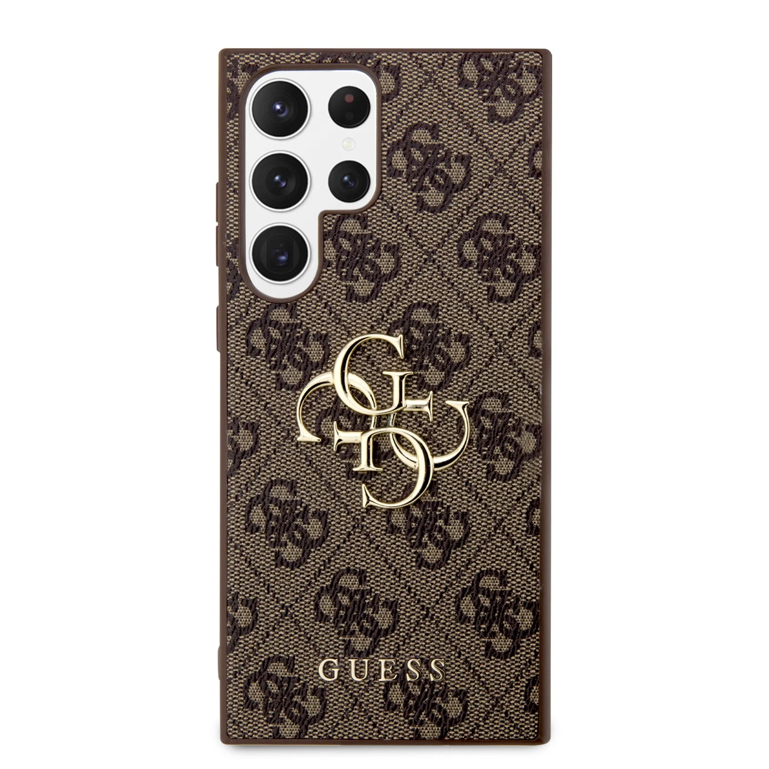 GUESS Калъф Samsung S24 Ultra, 4G Metal Logo, кафяв - GUHCS24L4GMGBR – снимка 3