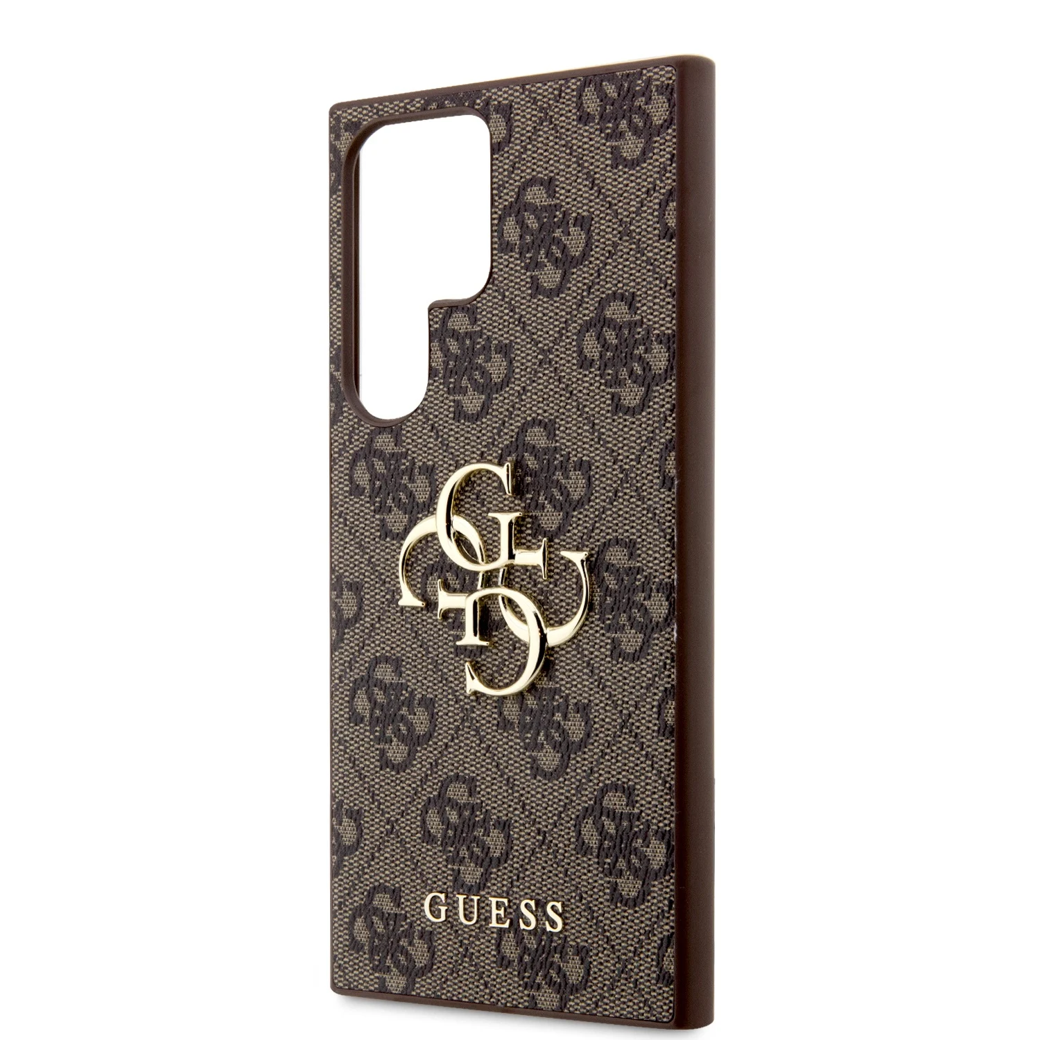 GUESS Калъф Samsung S24 Ultra, 4G Metal Logo, кафяв - GUHCS24L4GMGBR – снимка 5