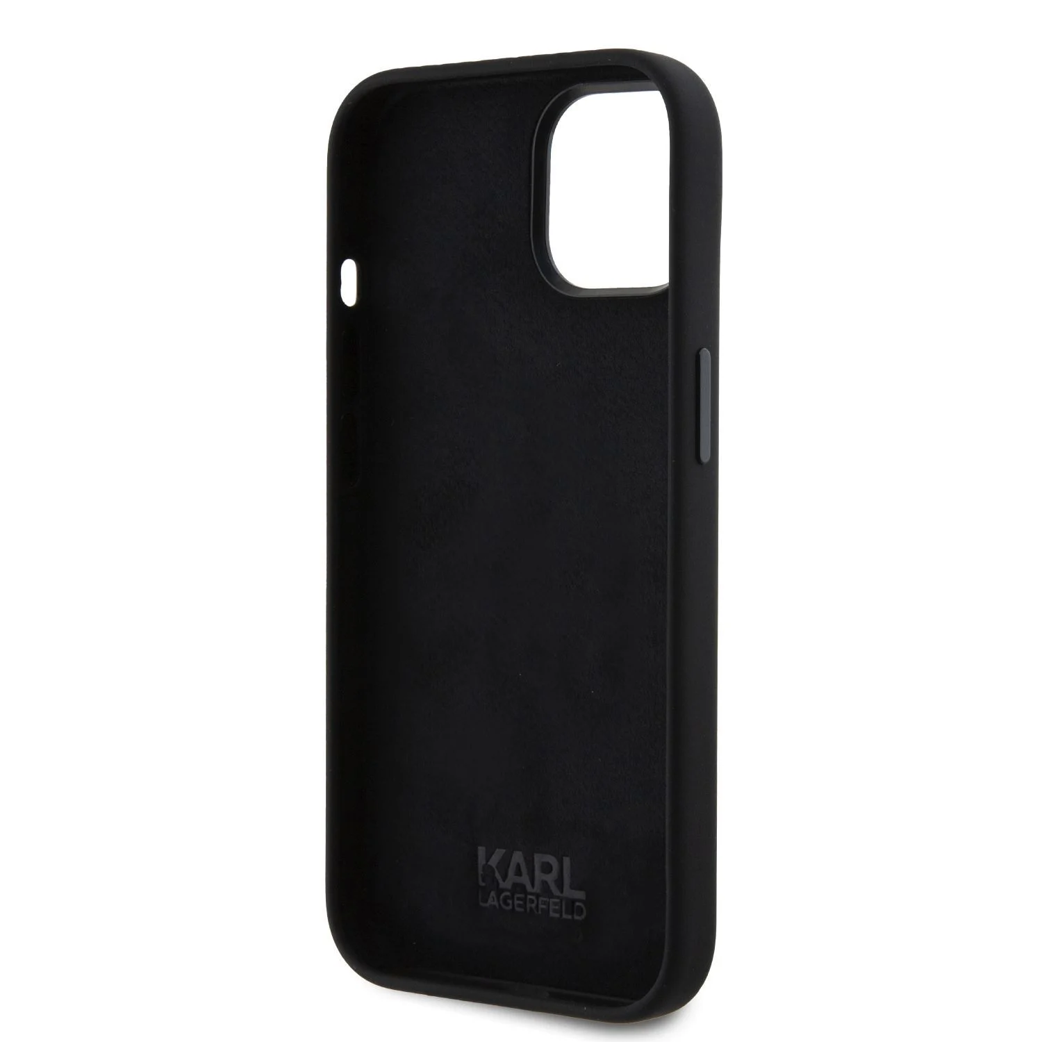 Karl Lagerfeld Калъф Apple iPhone 15, Liquid Silicone K/C Heads /черен/ - KLHCP15SSDHKCNK – снимка 3