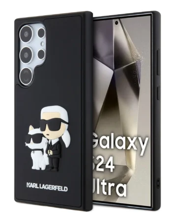 Karl Lagerfeld Калъф Samsung S24, Ultra 3D Rubber K/C /черен/ - KLHCS24L3DRKCNK