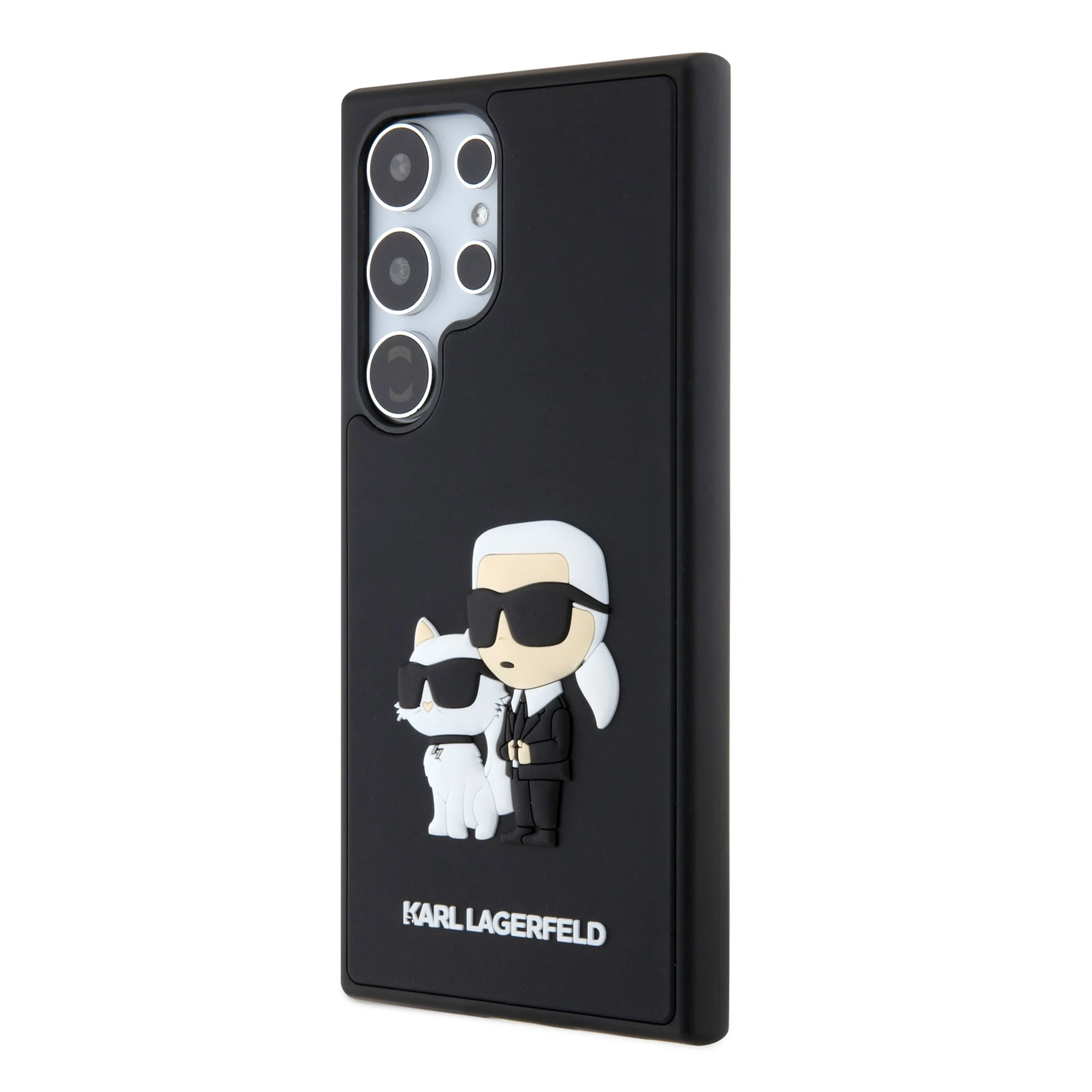 Karl Lagerfeld Калъф Samsung S24, Ultra 3D Rubber K/C /черен/ - KLHCS24L3DRKCNK – снимка 4