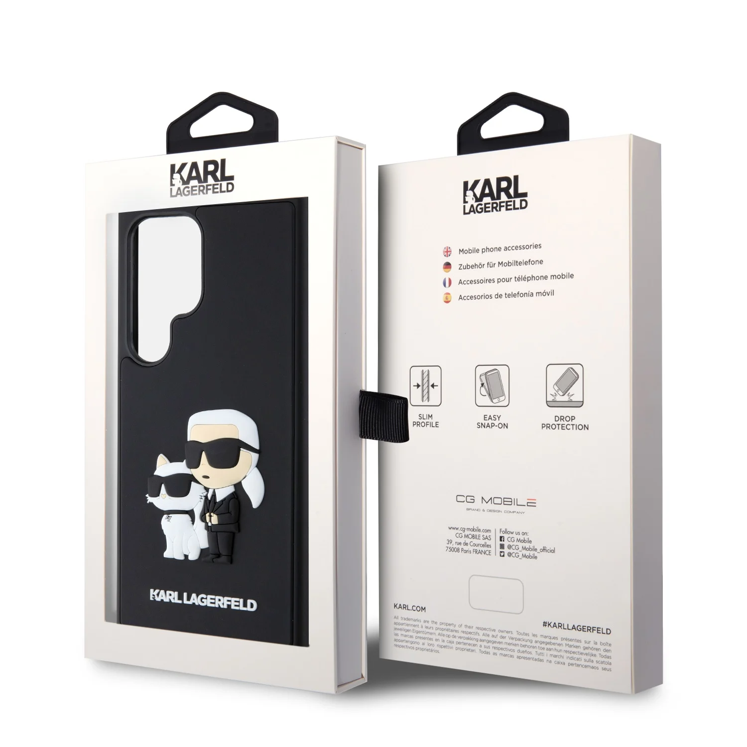 Karl Lagerfeld Калъф Samsung S24, Ultra 3D Rubber K/C /черен/ - KLHCS24L3DRKCNK – снимка 7