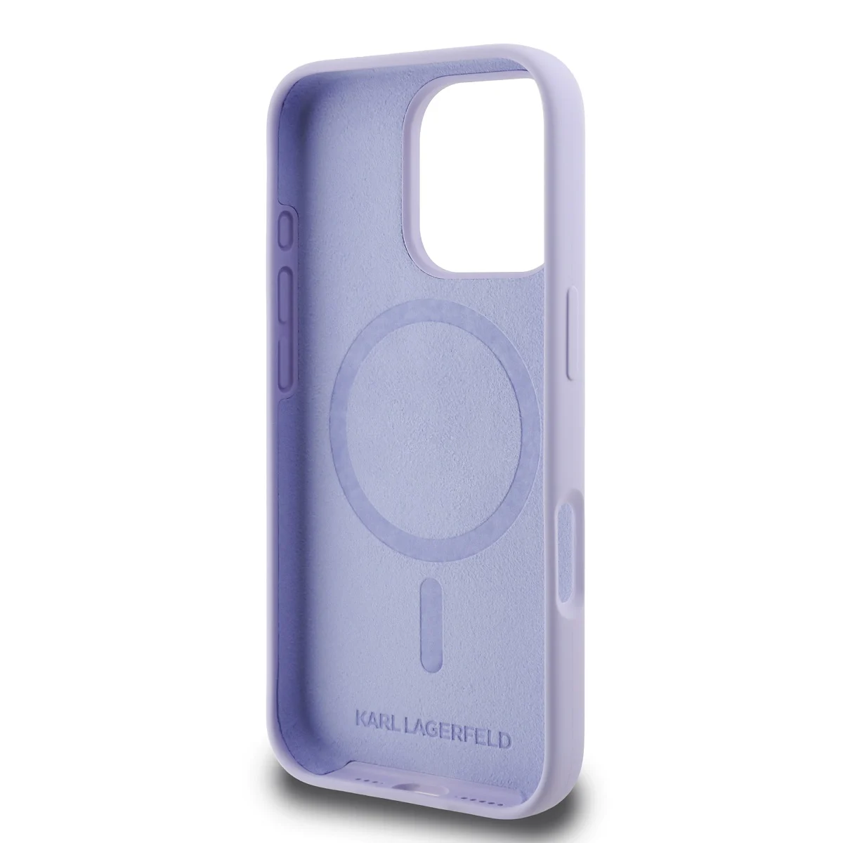 Karl Lagerfeld Калъф Apple iPhone 16 Pro, Liquid Silicone K/C MagSafe /лилав/ - KLHMP16LSCMKCRHU – снимка 5