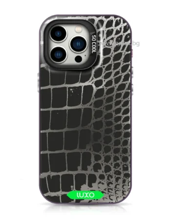 Калъф Luxo So Cool за iPhone 15 Plus / iPhone 14 Pro – прозрачен калъф със змийски принт